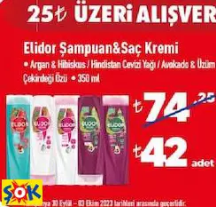 ELİDOR ŞAMPUAN VE SAÇ KREMİ ELİDOR ŞAMPUAN VE SAÇ KREMİ